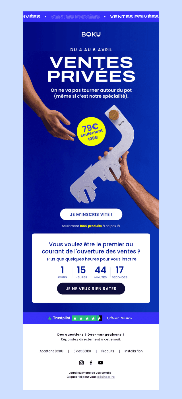 Ventes privées BOKU 👉