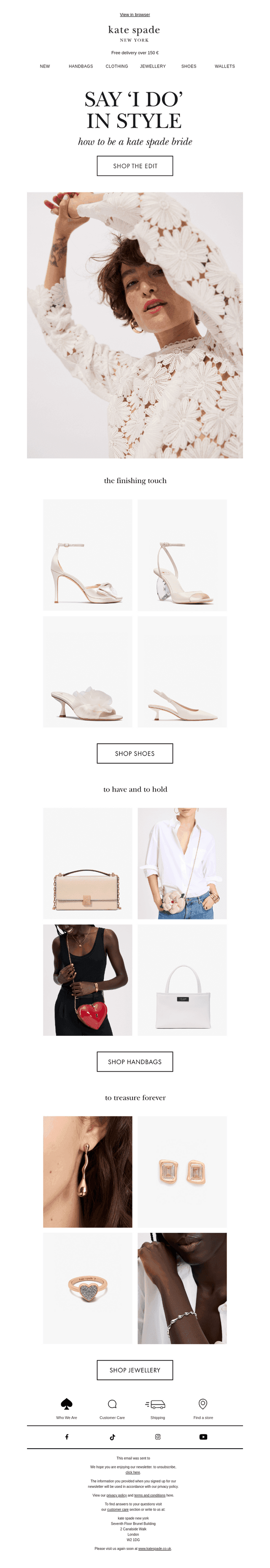 How to be a kate spade bride