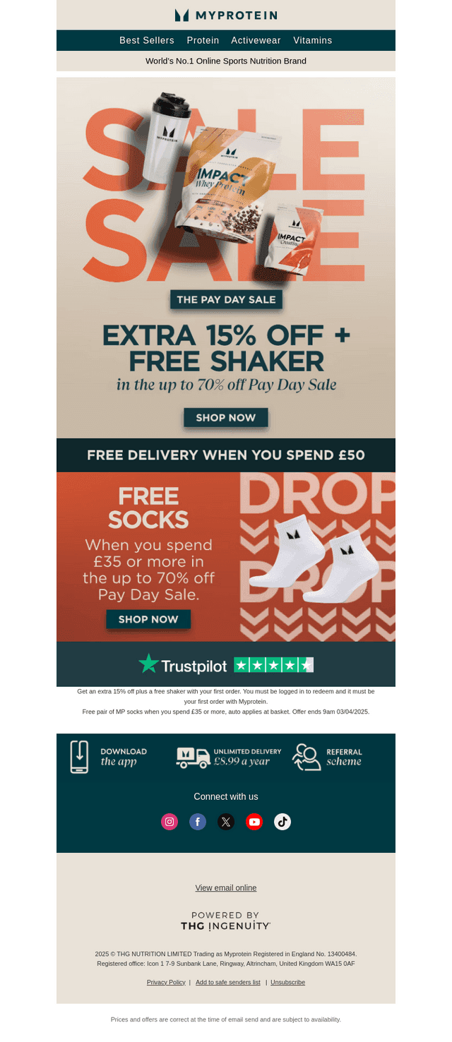 Up to 70% + Extra 15% off
