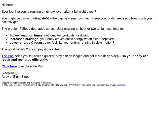 Struggling to catch up on sleep?