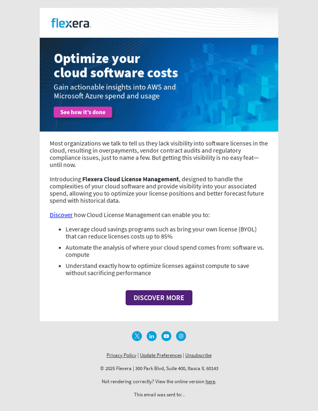 Get visibility into your software spend across AWS and Azure cloud environments
