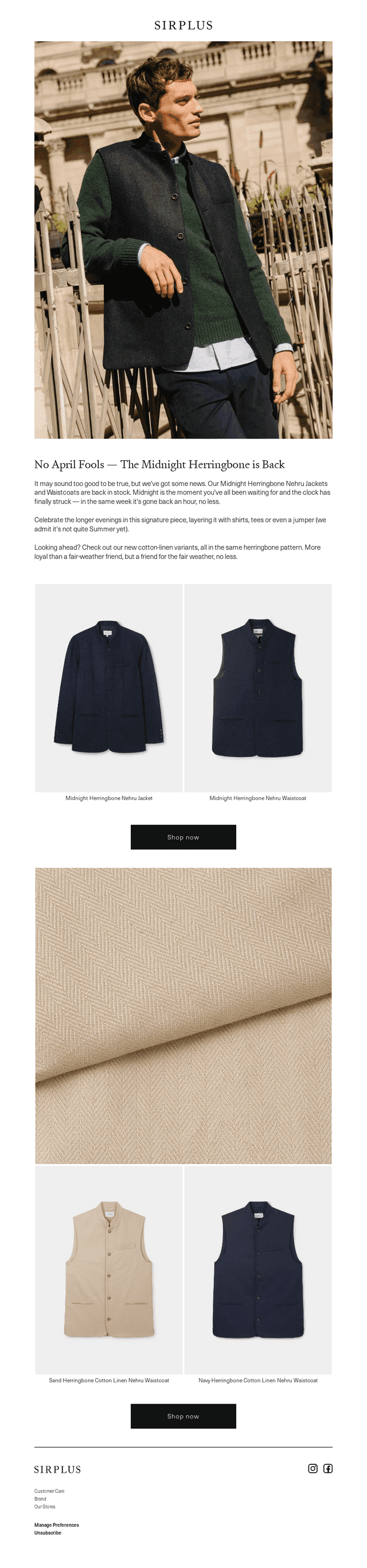 Back in Stock: The Midnight Herringbone