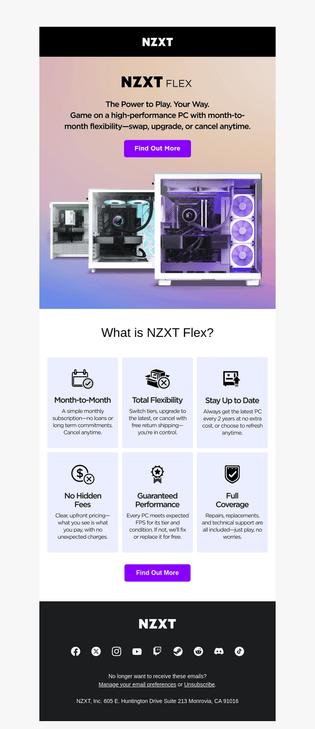 NZXT Flex: Game on your terms