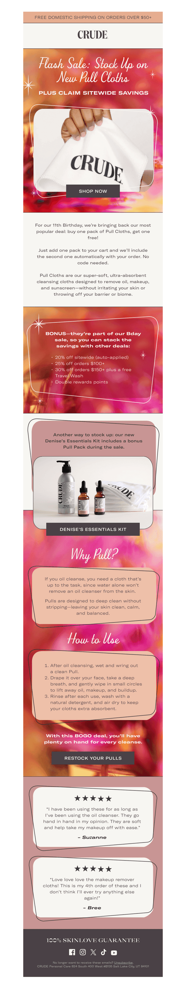 Pull BOGO (Plus up to 30% off sitewide)