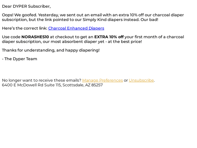 DYPER email from Thu, Apr 3, 2025