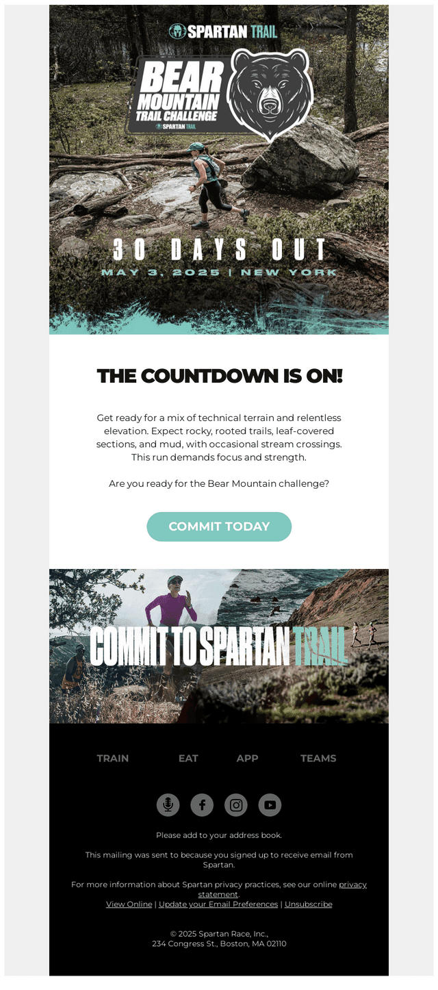 Will we see you at Bear Mountain?