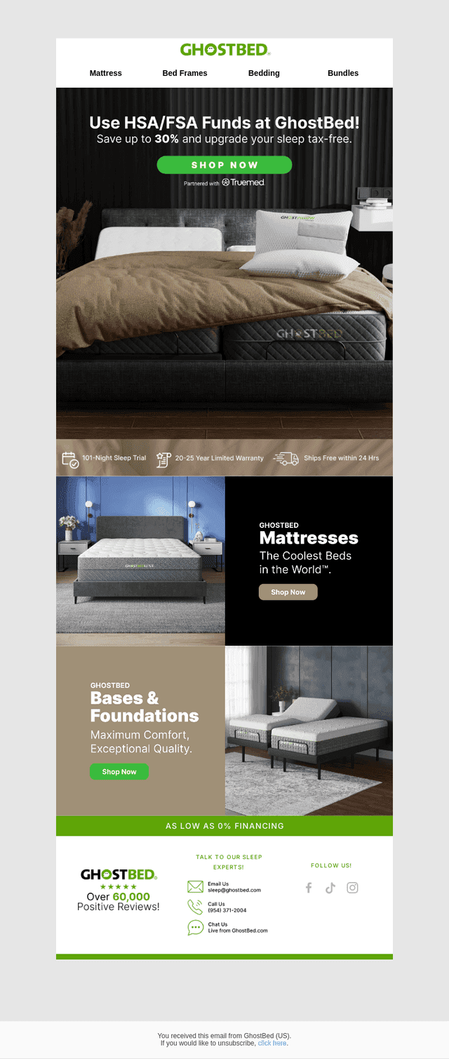 Unlock FSA/HSA Benefits at GhostBed 🛌