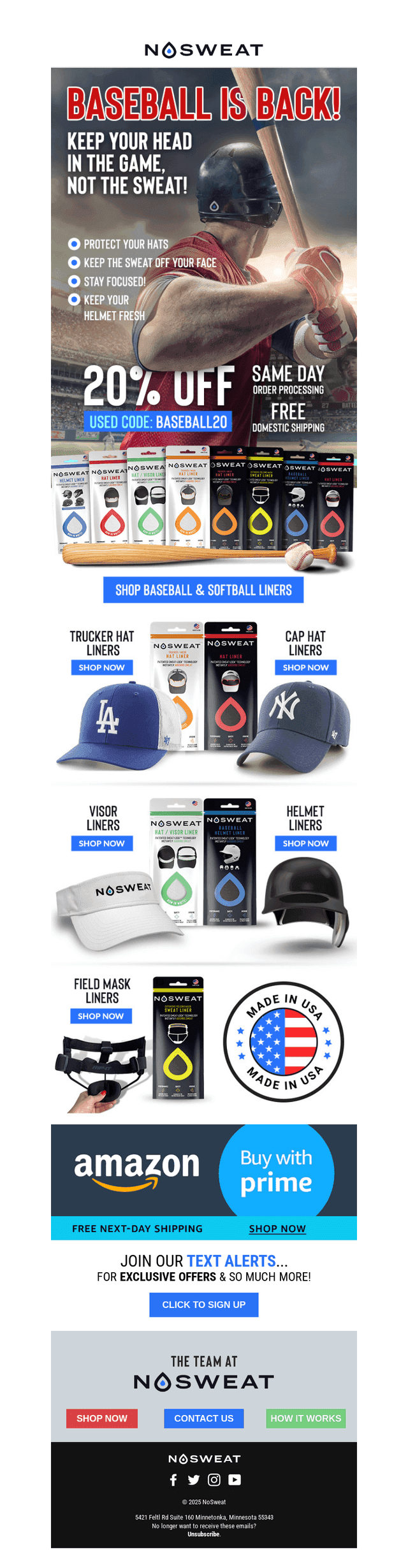 Spring Baseball & Softball Exclusive Offer - Play Ball!