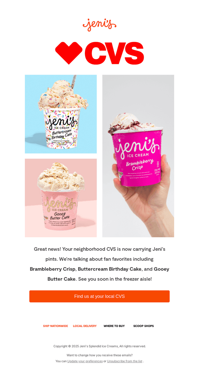 NEW! Find Jeni’s at CVS