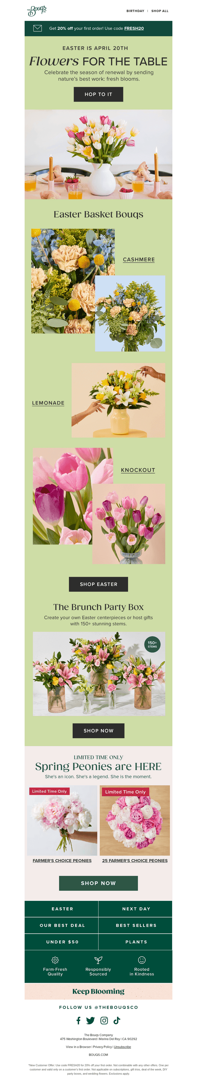 The Bouqs Co. email from Fri, Apr 4, 2025