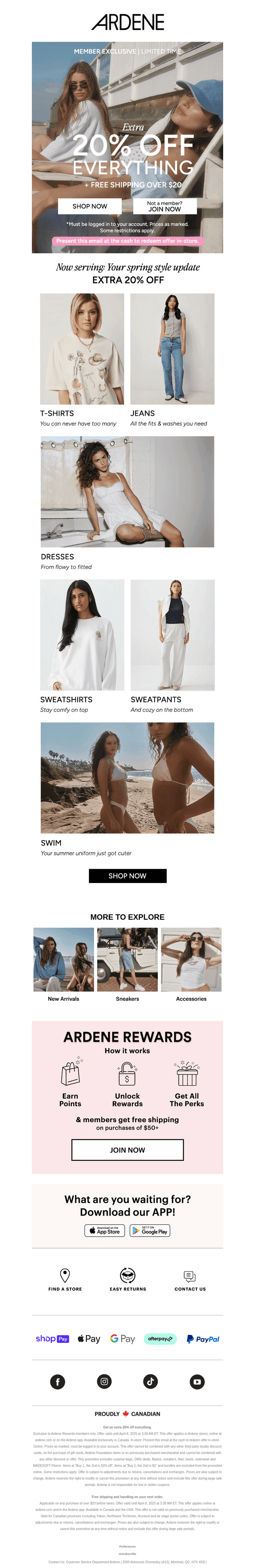 EXTRA 20% OFF EVERYTHING!