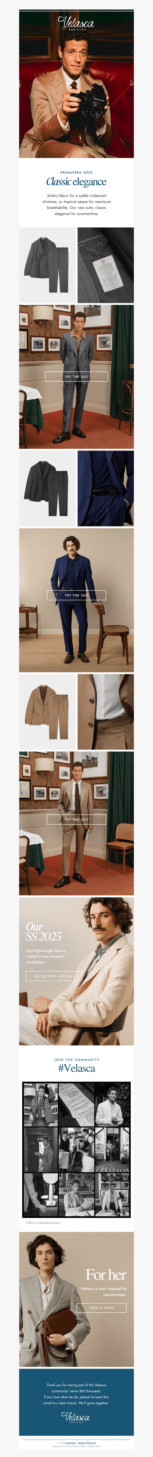 Our new suits.