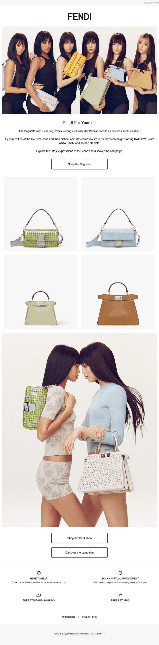 The Fendi For Yourself campaign