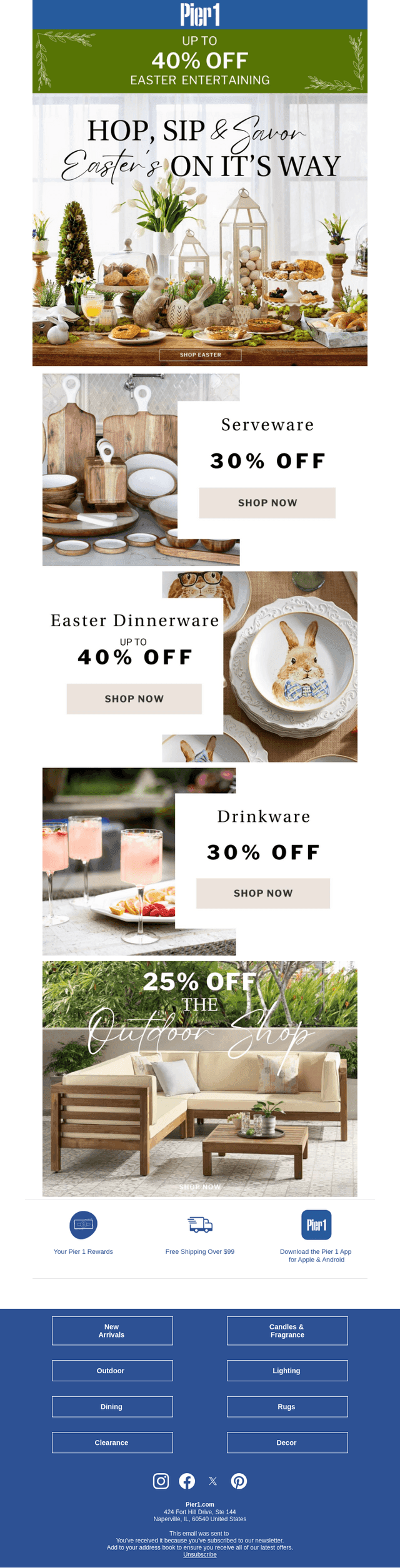 Up to 40% Off Easter Entertaining Essentials Starts Now🐰