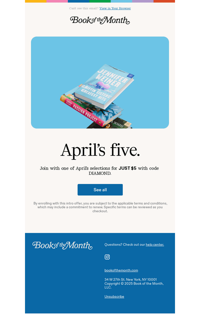 Check out our April picks.