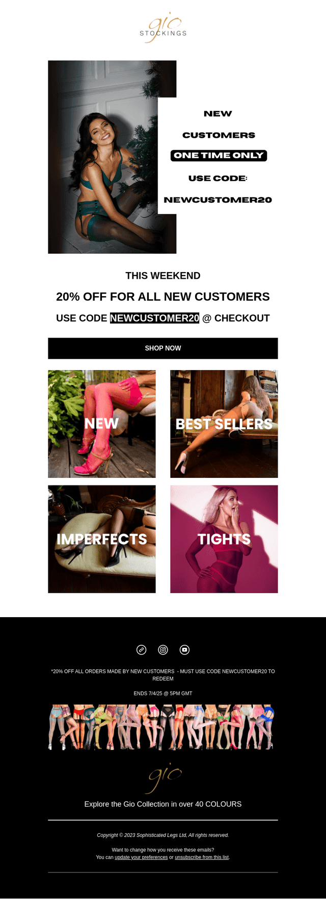 20% OFF FOR ALL NEW CUSTOMERS