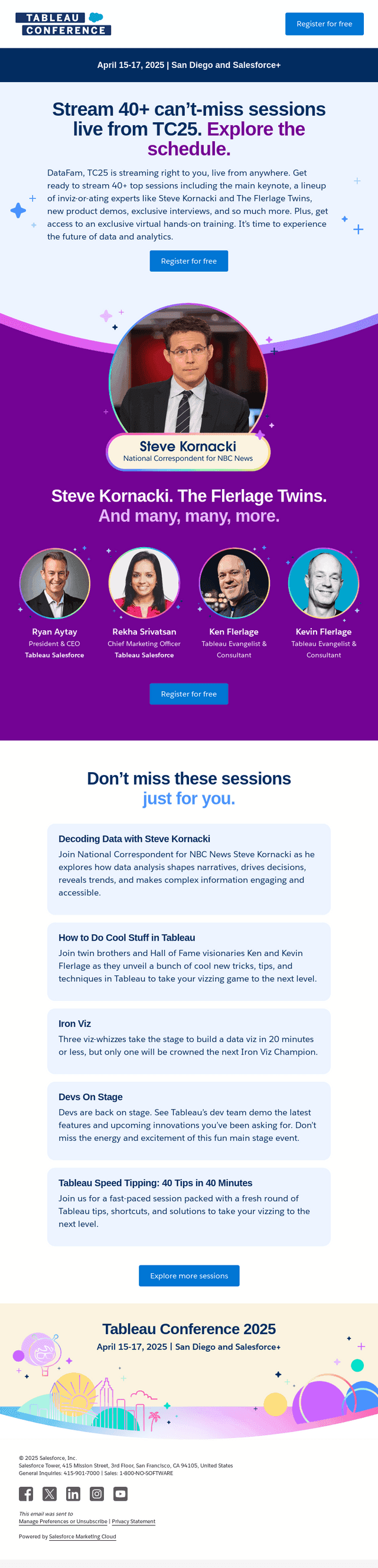 DataFam, 40+ streaming sessions just dropped. Explore the schedule.