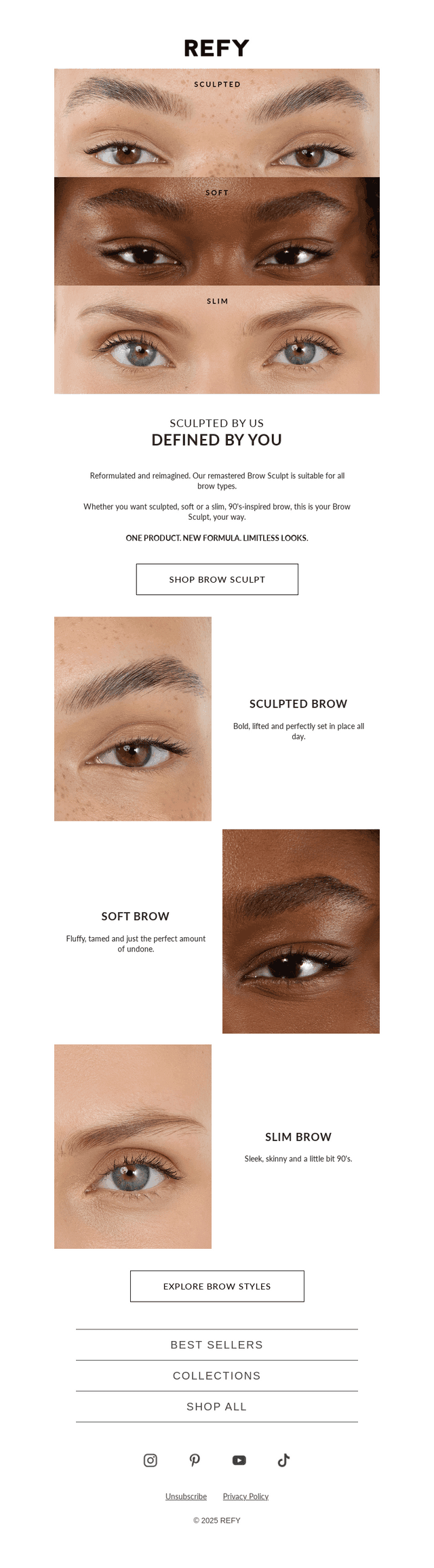 Sculpted by us, defined by you