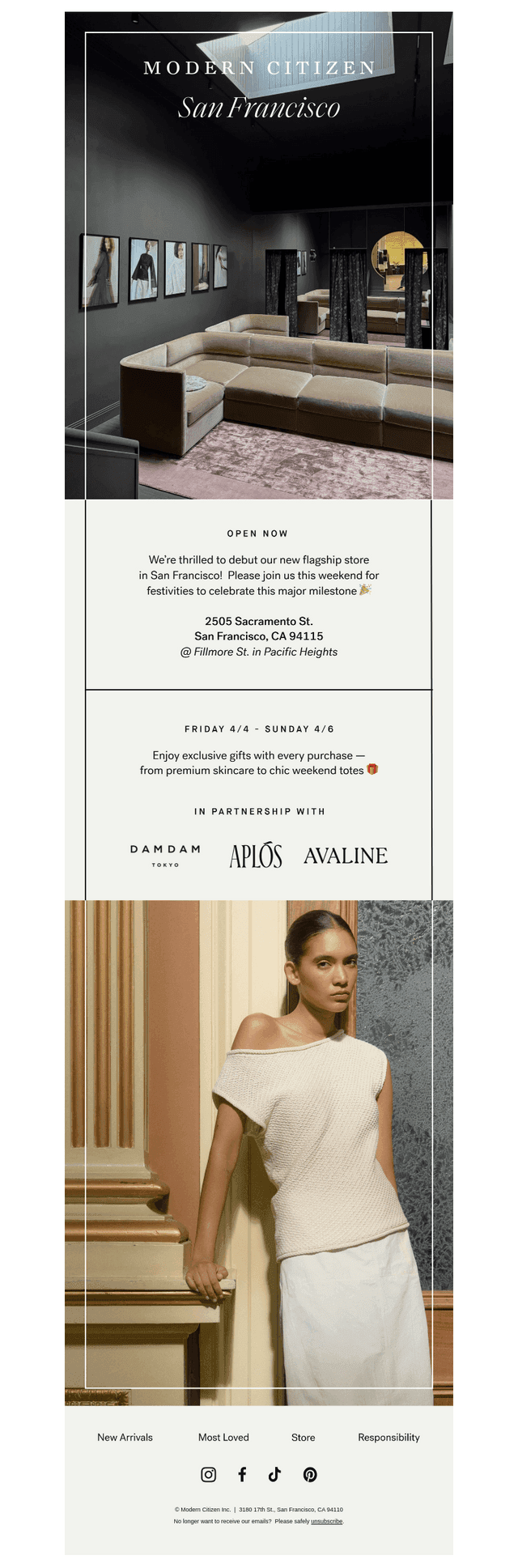 Now open — our flagship store in San Francisco