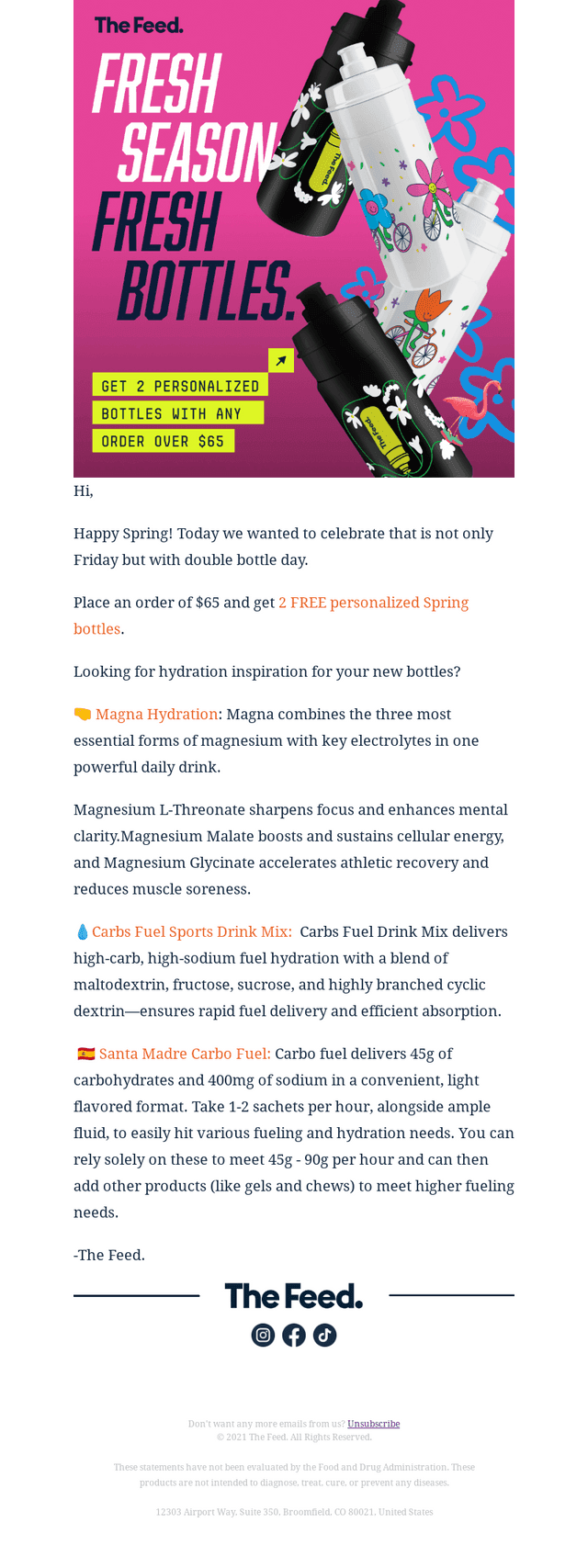 Math You’ll Actually Like: 1 Order + Spring = 2 Free Bottles