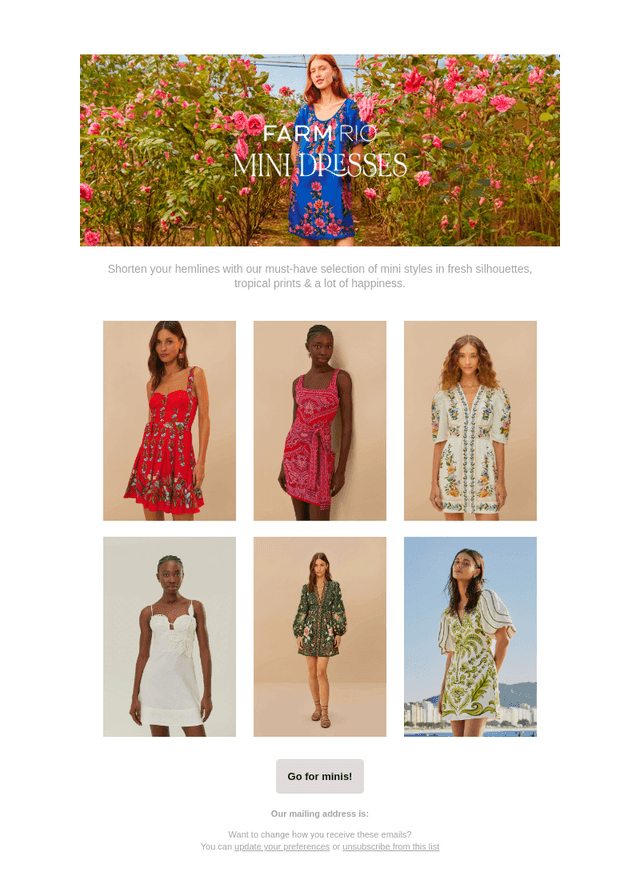 Warm weather? Mini dresses!