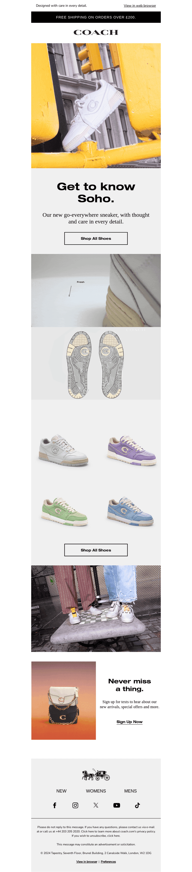 Discover the Soho sneakers.