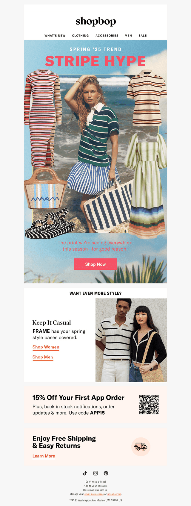 Stripes = the IT print