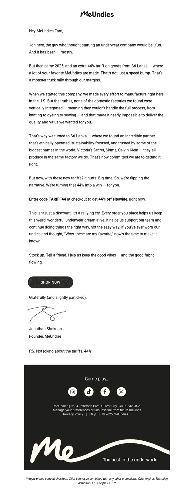 From Our Founder: This Hurts, Help Us.