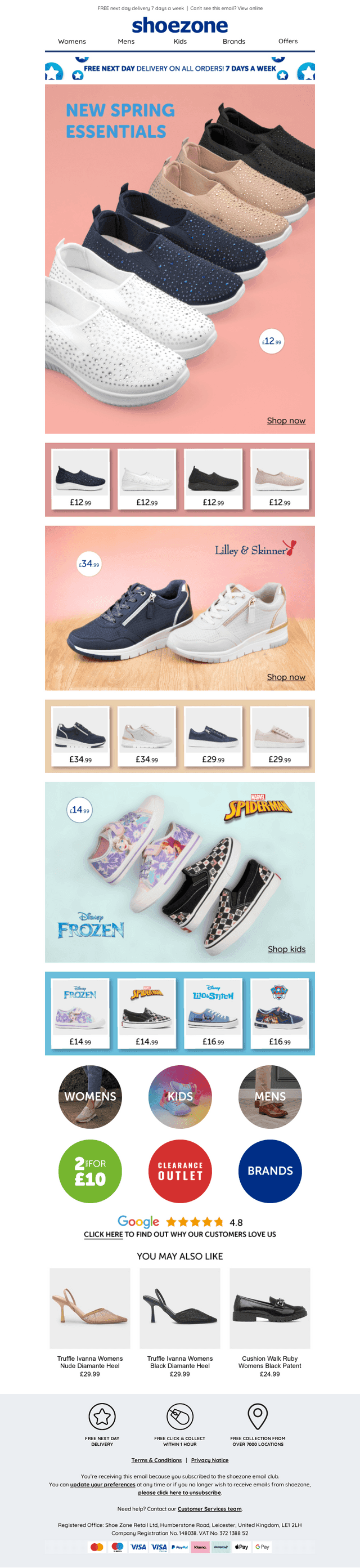NEW arrivals for the spring season inside…