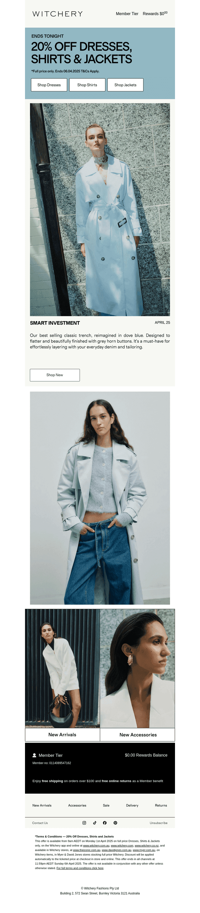 Ends Tonight – 20% Off Dresses, Shirts & Jackets