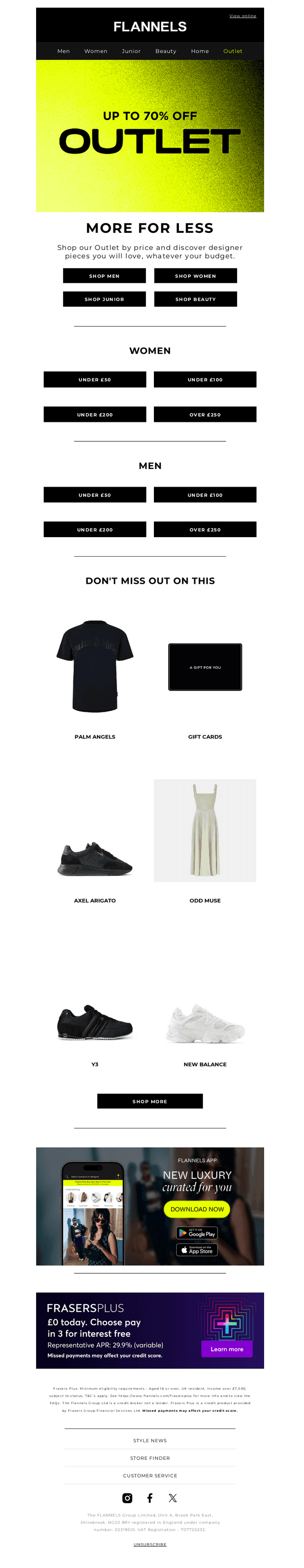 OUTLET | Shop your budget