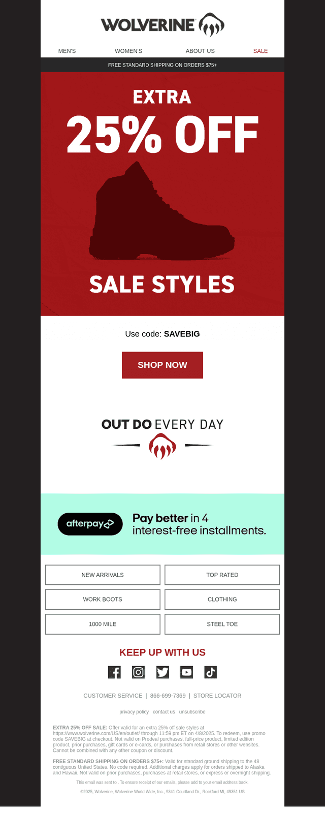 Need a Sunday Boost? Extra 25% Off Sale Styles!