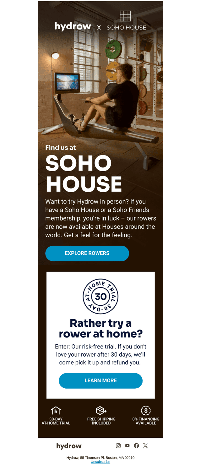 Come try us at Soho House
