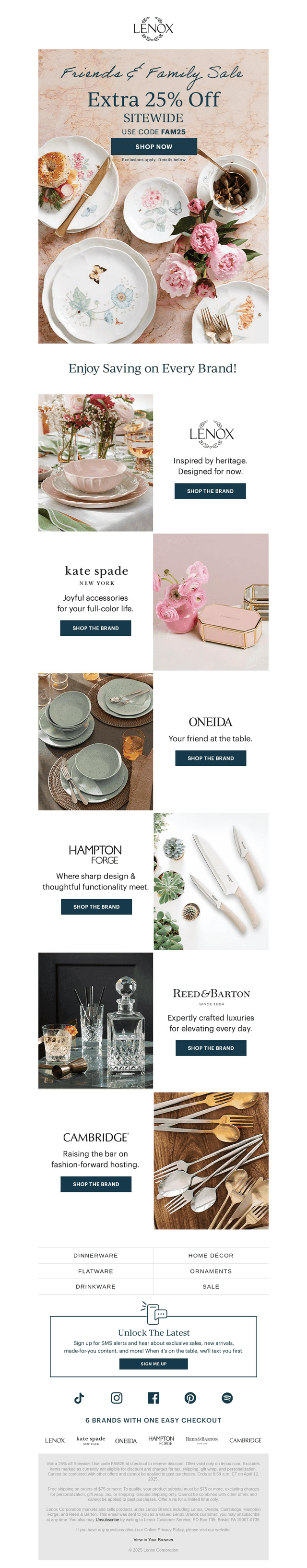 Friends & Family Get 25% Off!