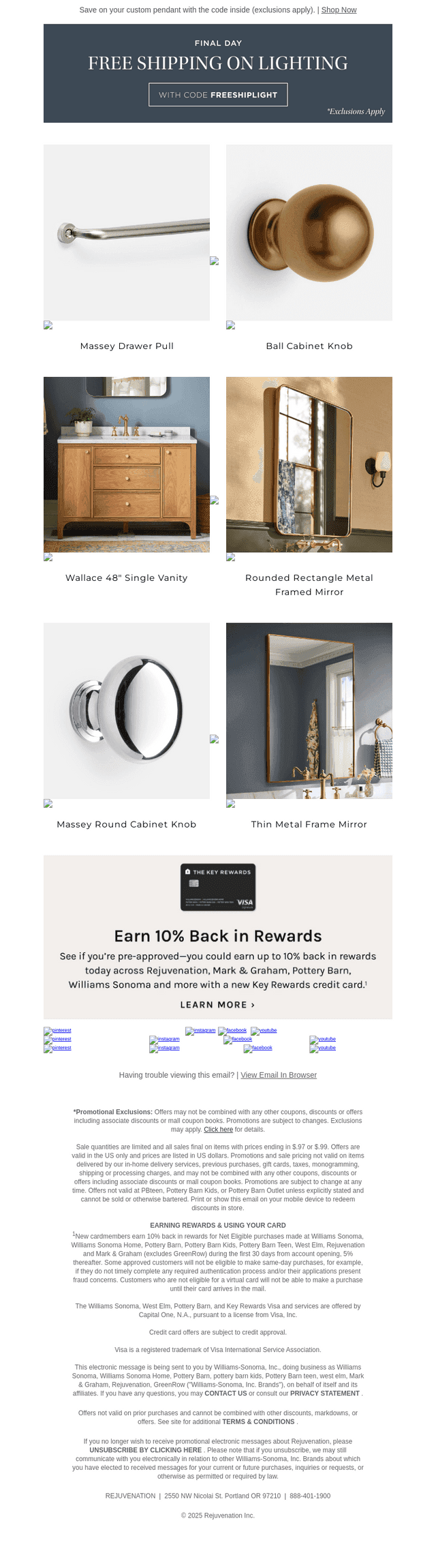Final day: Free ship on lighting