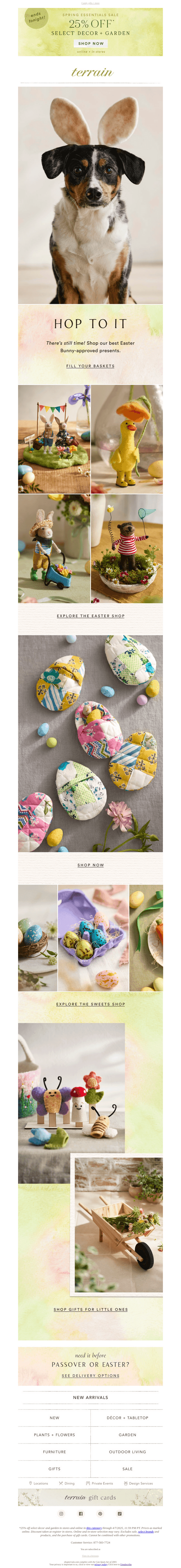 Hop to it! BASKET FILLERS before Easter