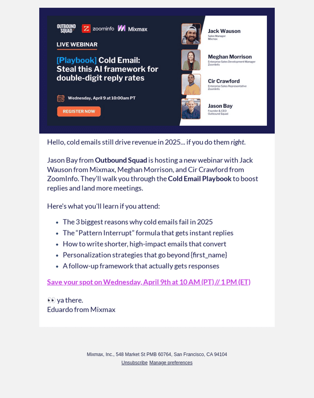 [Webinar] The cold email playbook that’s driving double-digit replies