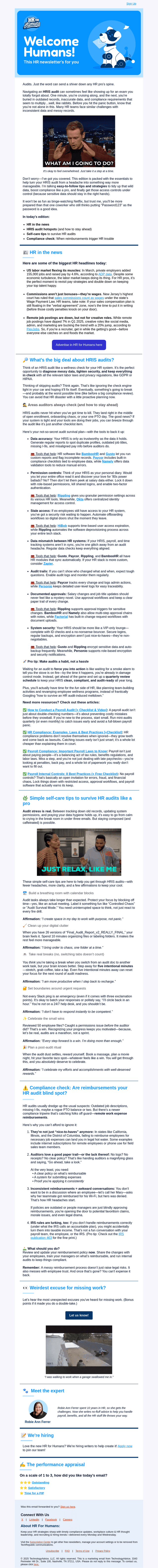 🤯 HRIS audits shouldn’t feel like an escape room