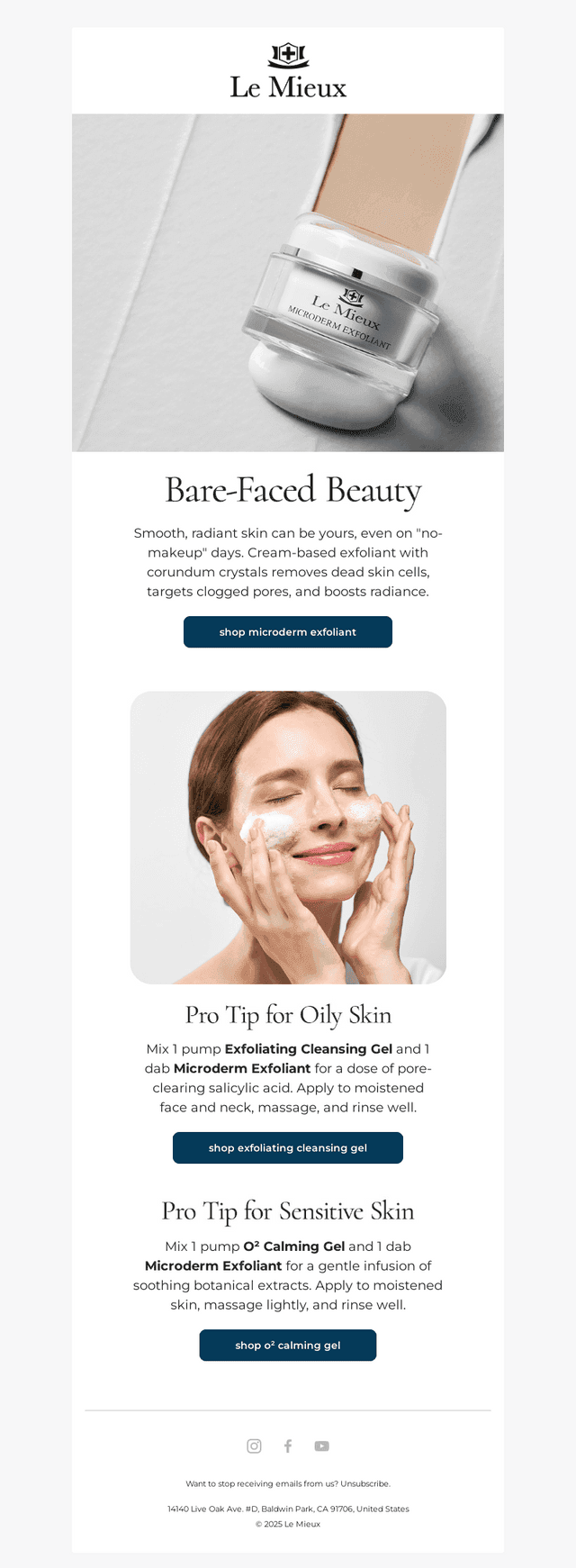 Fresh face for spring, right this way