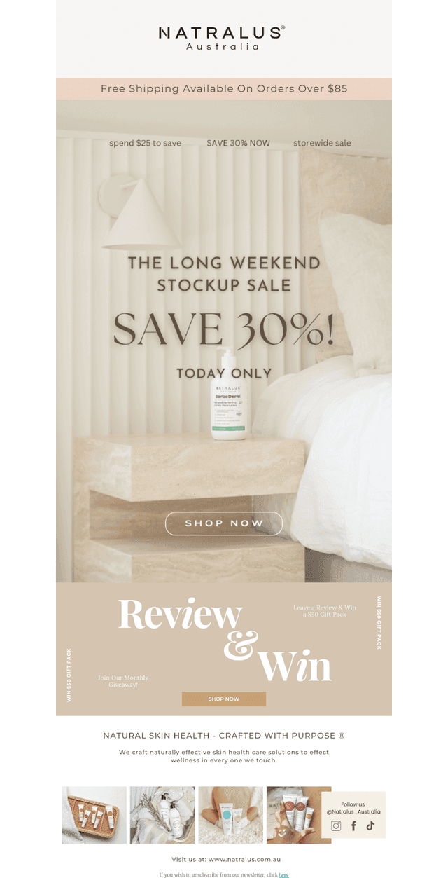 30% off storewide starts now!