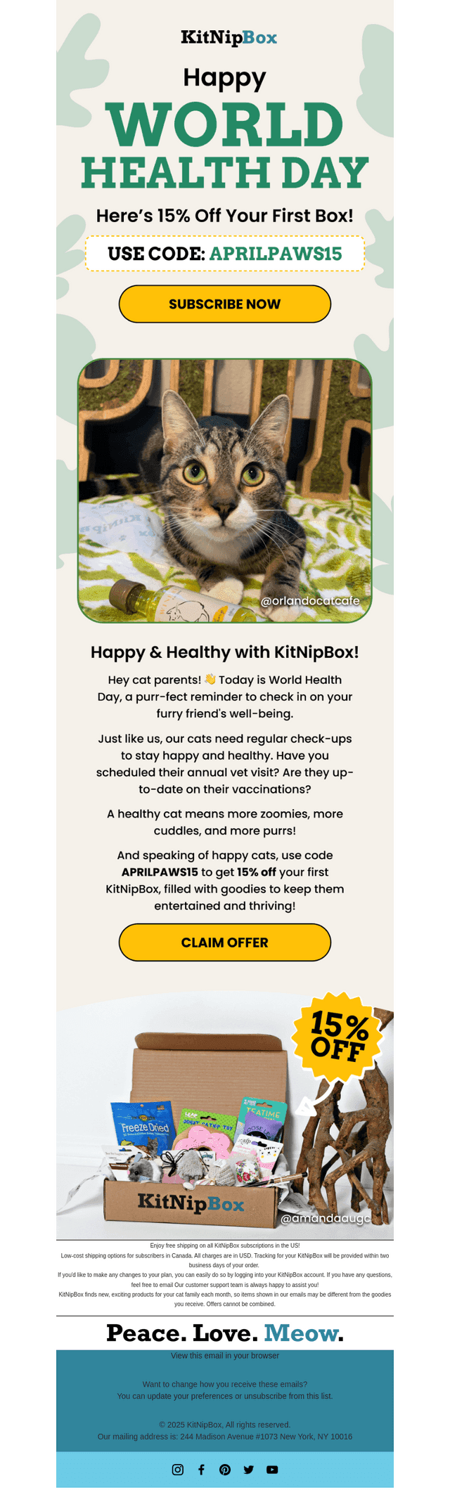 A Healthy Cat is a Happy Cat!