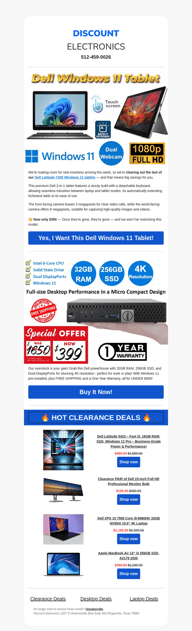 $1100 OFF 2-in-1 Windows 11 Tablets – Only $350!