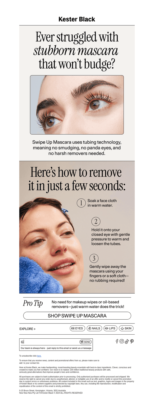 The easiest mascara removal
