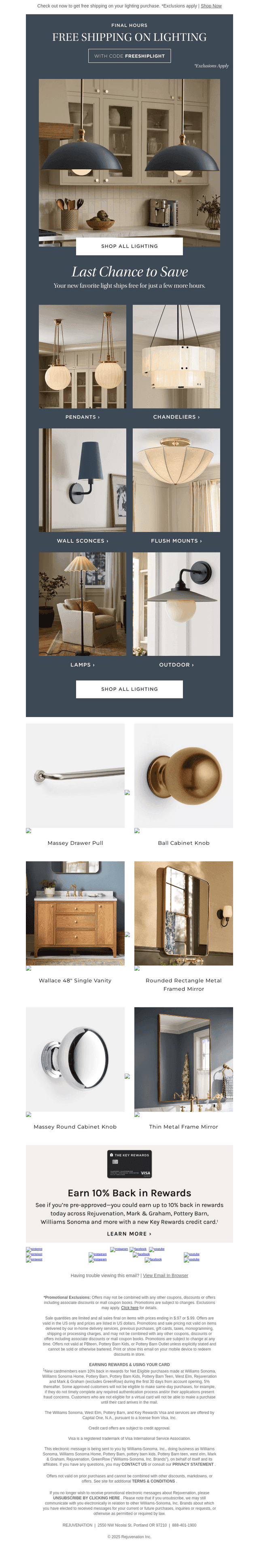 Final hours for free shipping