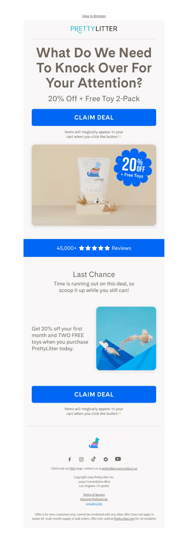ENDS SOON: 2 FREE TOYS 🐭🐟
