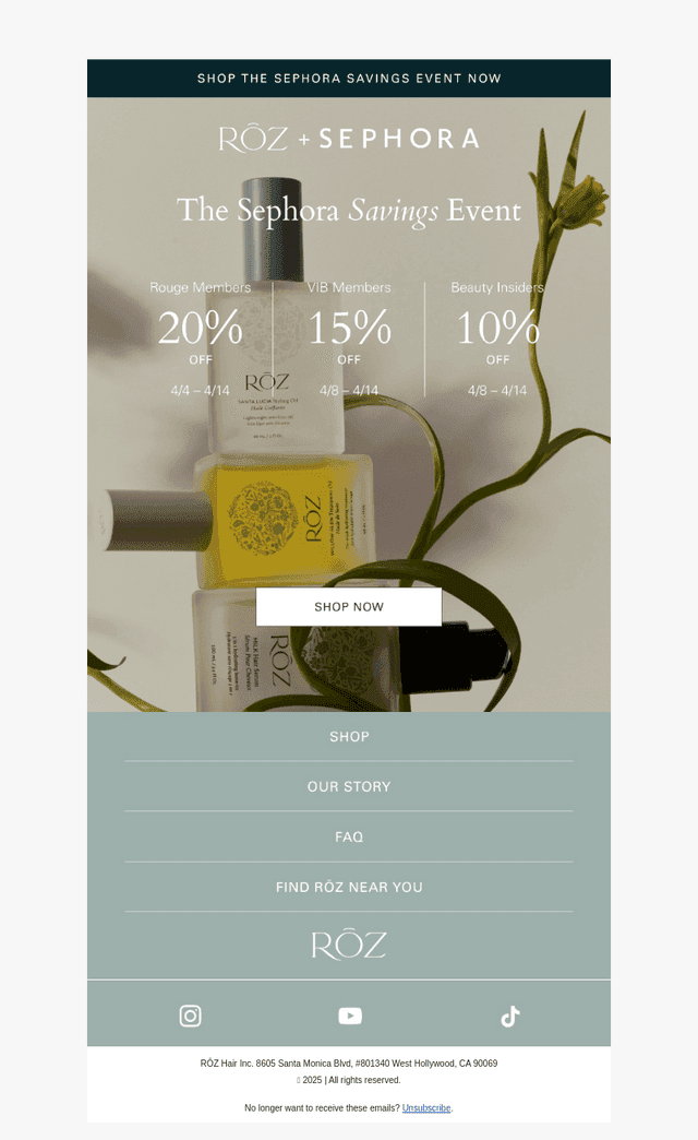 The Sephora Savings Event