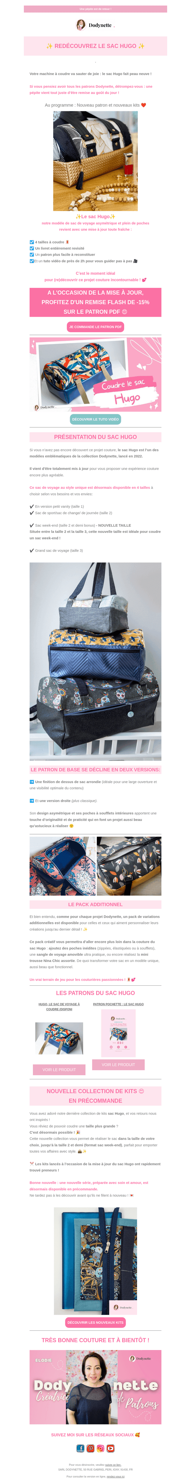 🚨 Promo en cours sur une pépite couture 🧵 Dodynette ! ✂️
