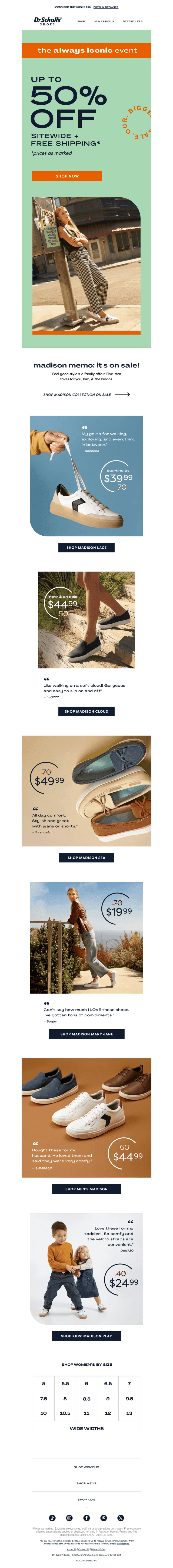 Madison memo: they’re all UNDER $50 👪