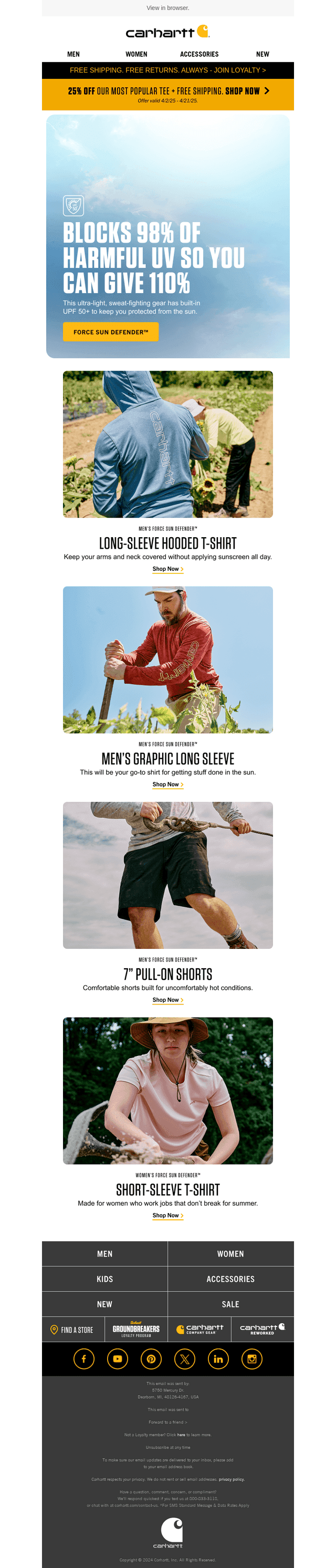 Sweat-fighting sun protection