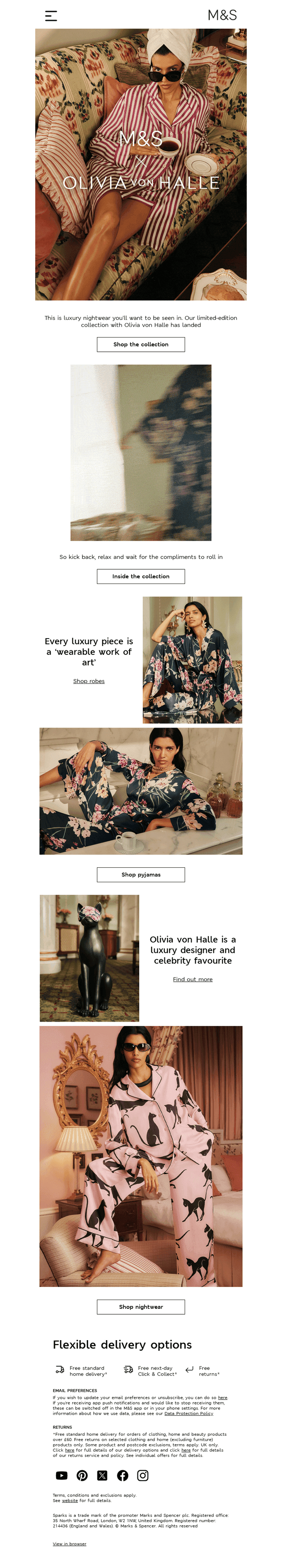 M&S x Olivia von Halle